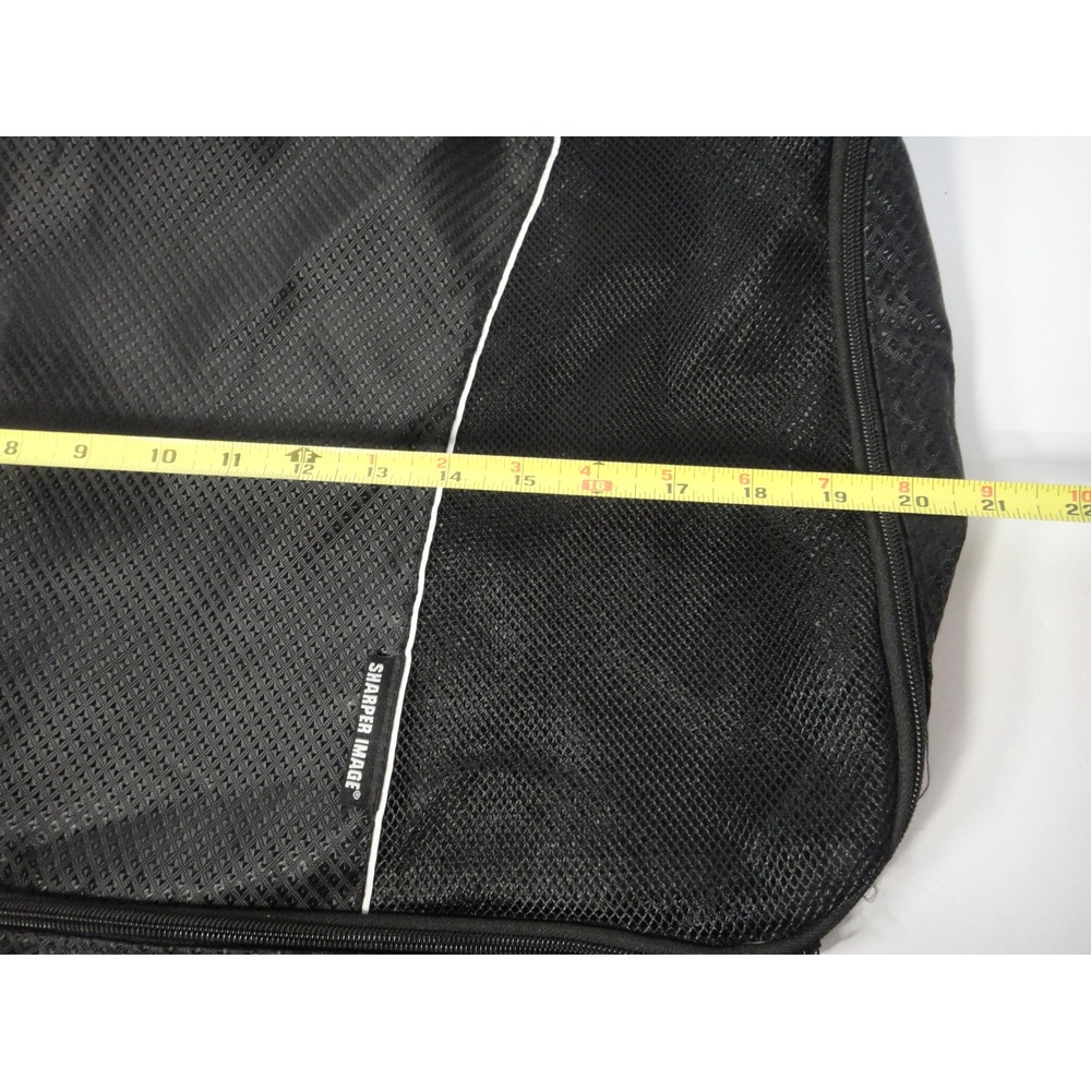 Sharper Image Black Mesh Travel Packing Cubes Set of 2 Luggage Organizer Bags - Picture 6 of 7